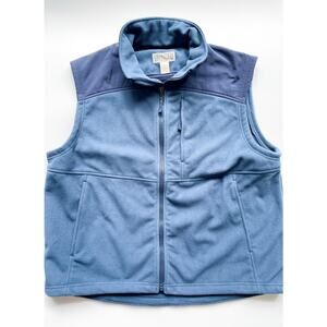 Men's Duluth Navy Blue Fleece and Nylon Vest Size XL